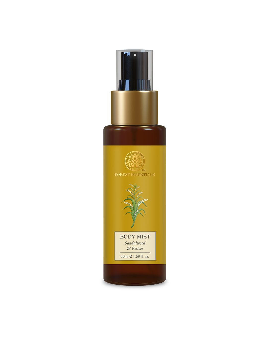 Forest Essentials Travel Size Body Mist Spray Sandalwood & Vetiver 50ml Price in India