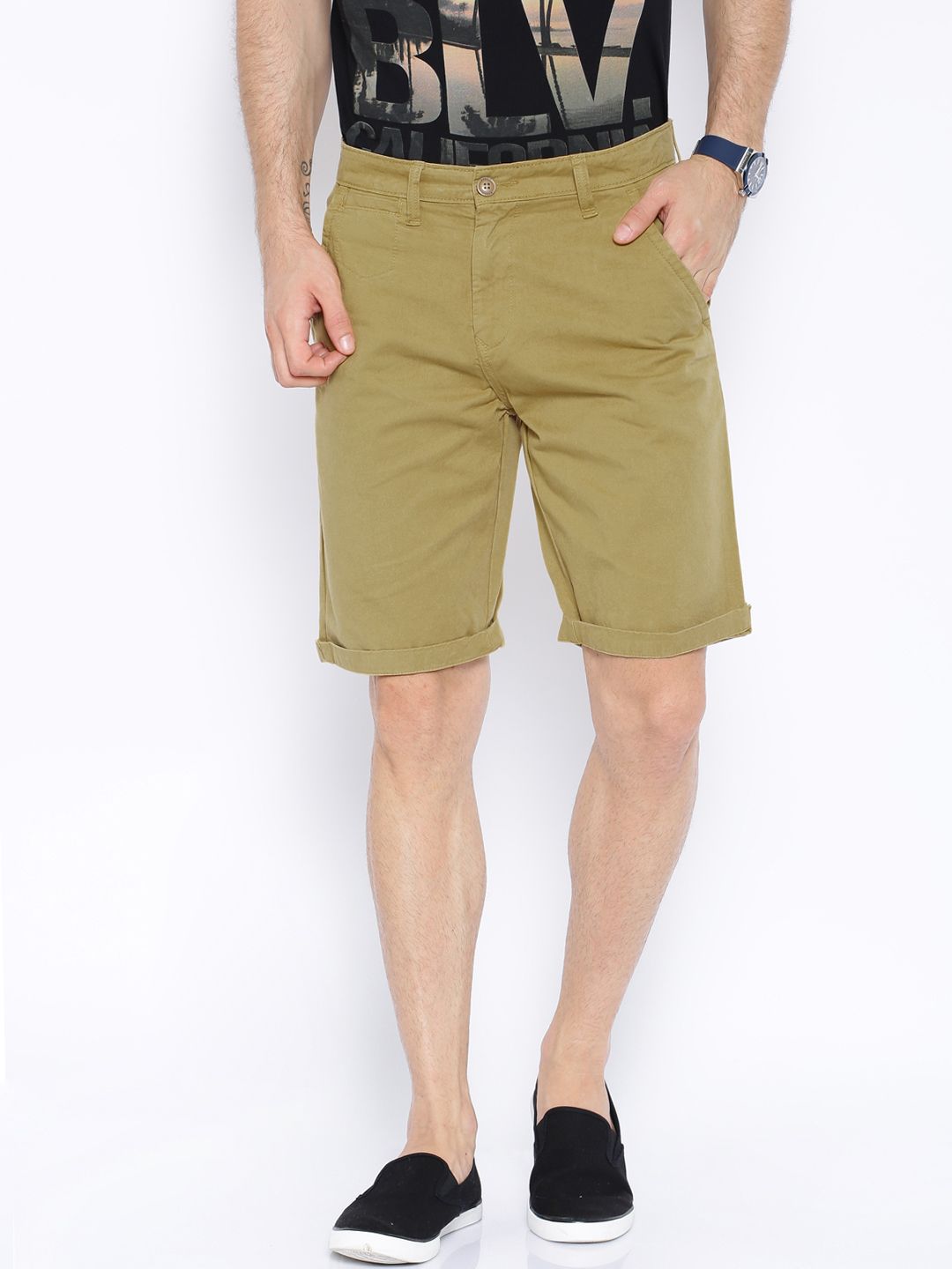 Buy Bandit Khaki Shorts - Shorts for Men | Myntra