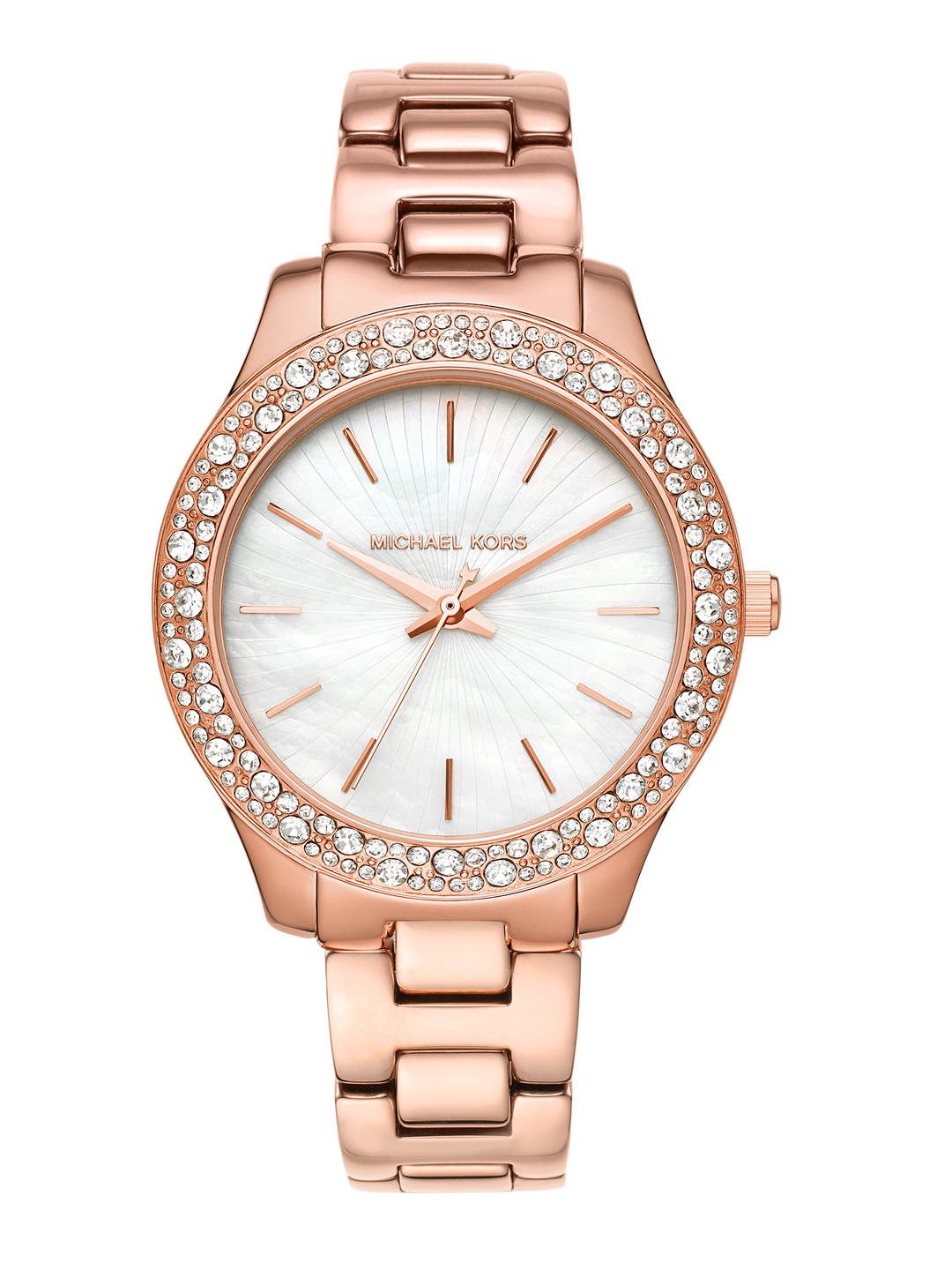 Michael Kors Women Off-White Mother of Pearl Liliane Analogue Watch MK4557 Price in India
