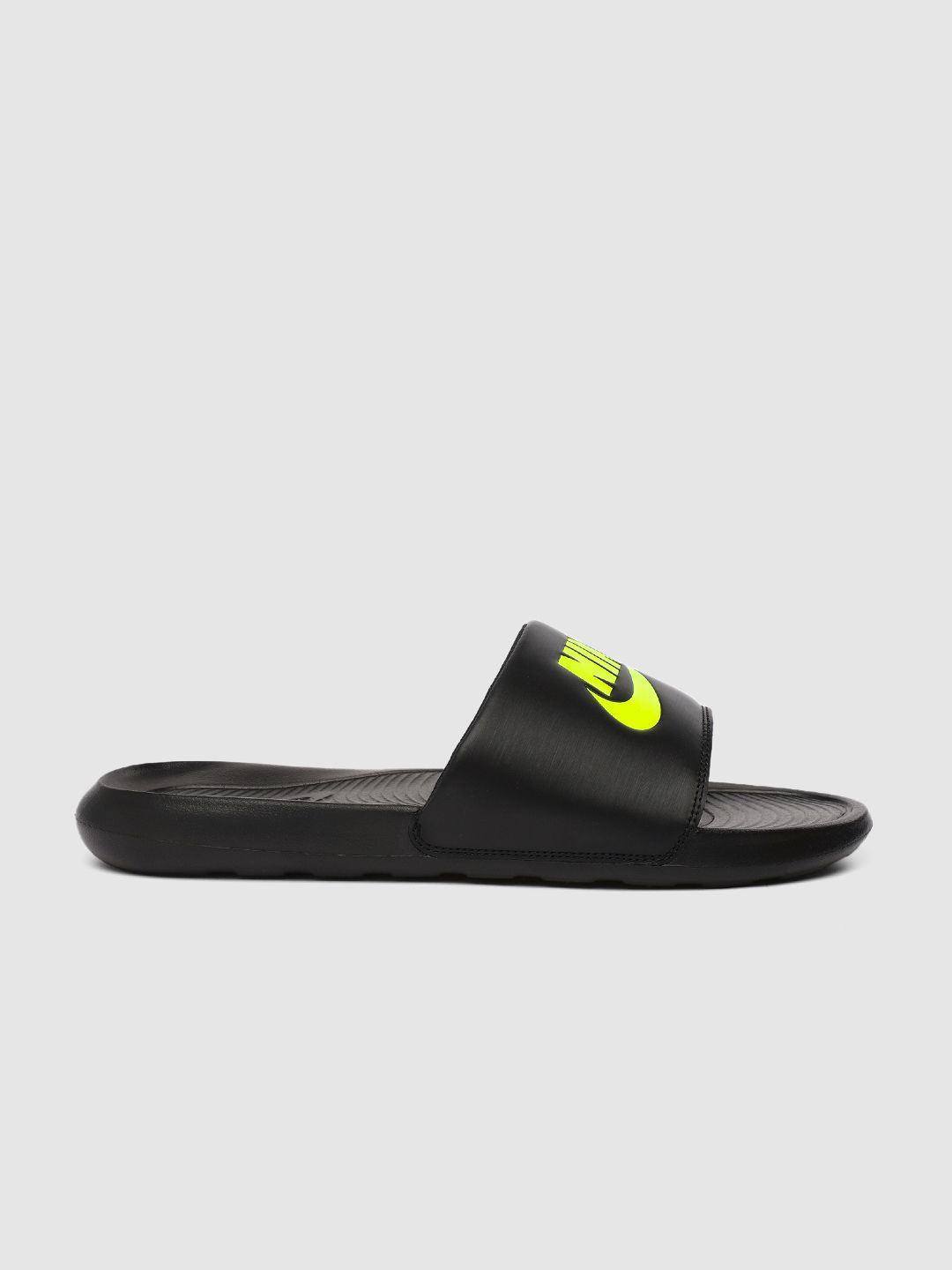 neon nike sliders