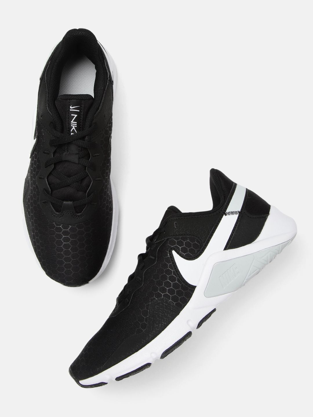 Nike Women Black LEGEND ESSENTIAL 2 Mesh Training Shoes Price in India