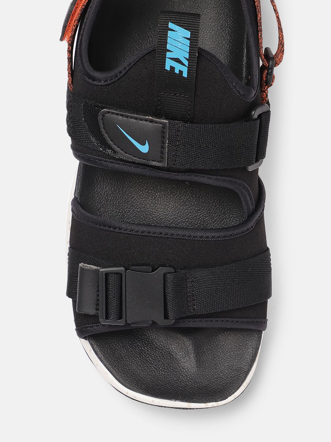 nike canyon sandals in black