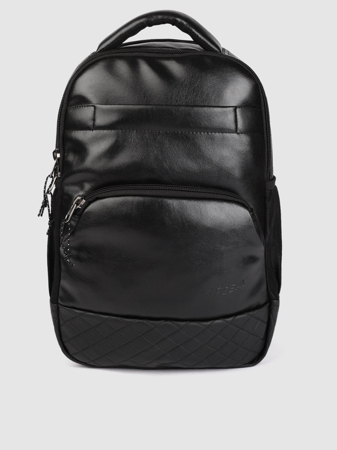 F Gear Unisex Black Solid Luxur Backpack Price in India