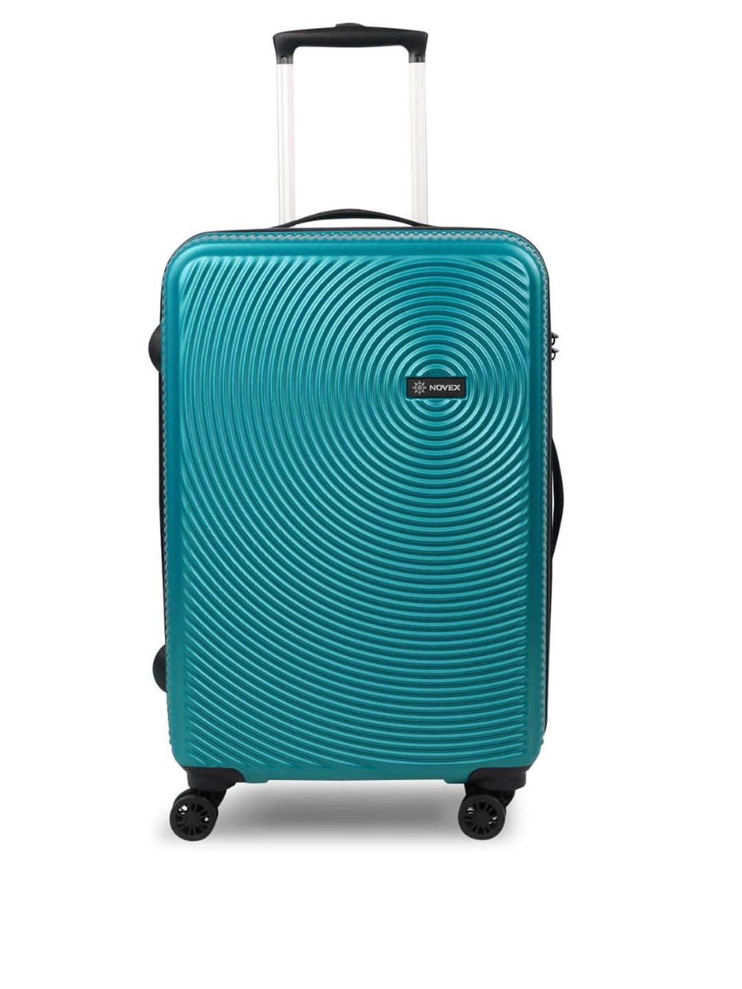 NOVEX Unisex Sea-Green Textured Hard Sided Large Trolley Suitcase Price in India