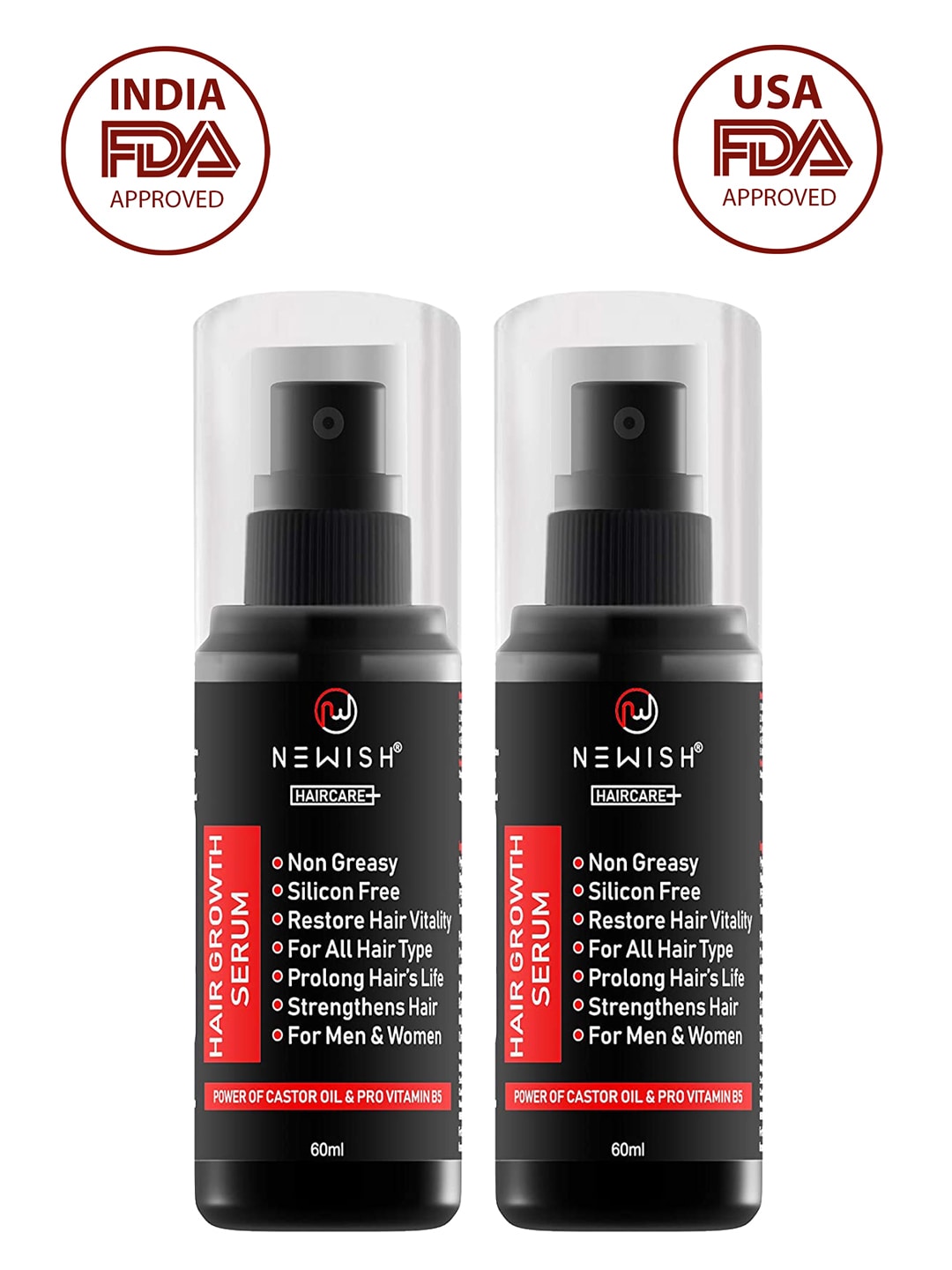 Newish Pack of 2 Hair Growth Vitalizer Serums with Biotin Price in India