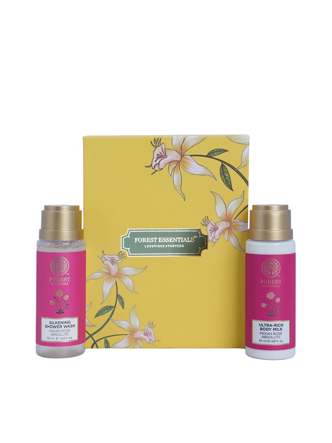 Forest Essentials Indian Rose Body Care Duo Gift Box 100ml
