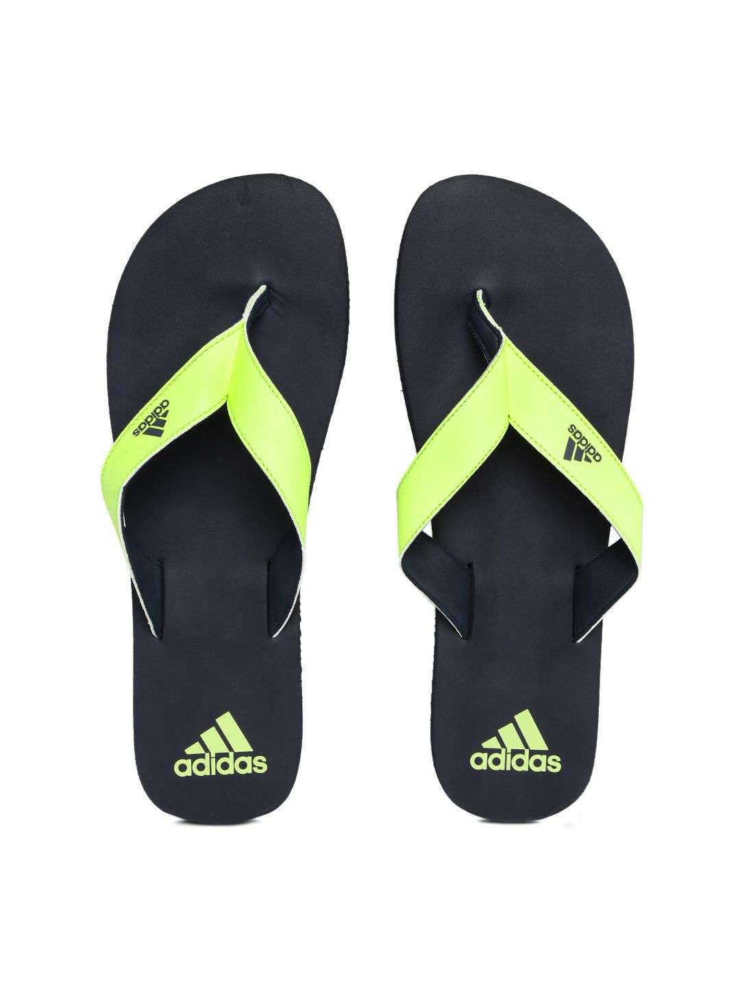 adidas flip flops mens green