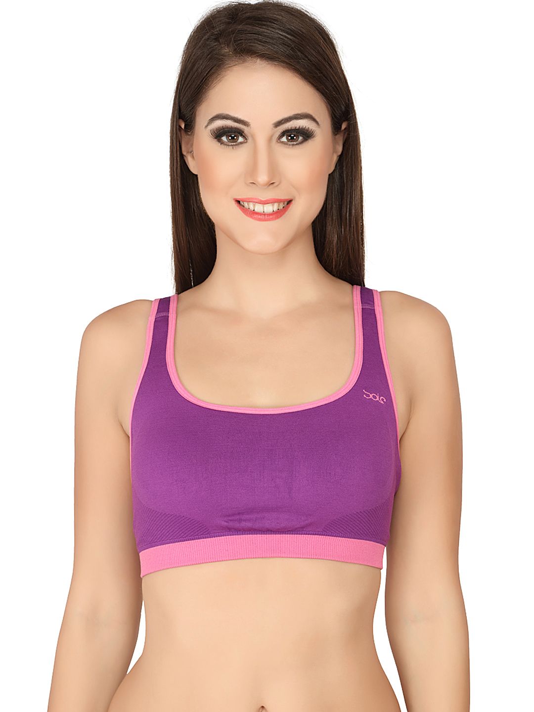 Soie Purple Seamless Sports Bra CB903 Price in India