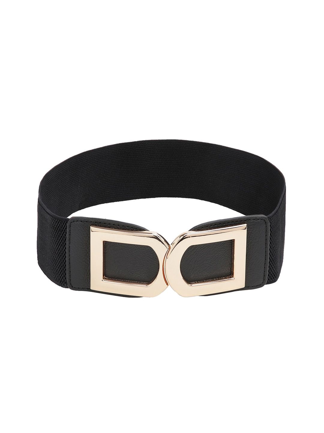 CRUSSET Women Black Textured Wide Belt Price in India