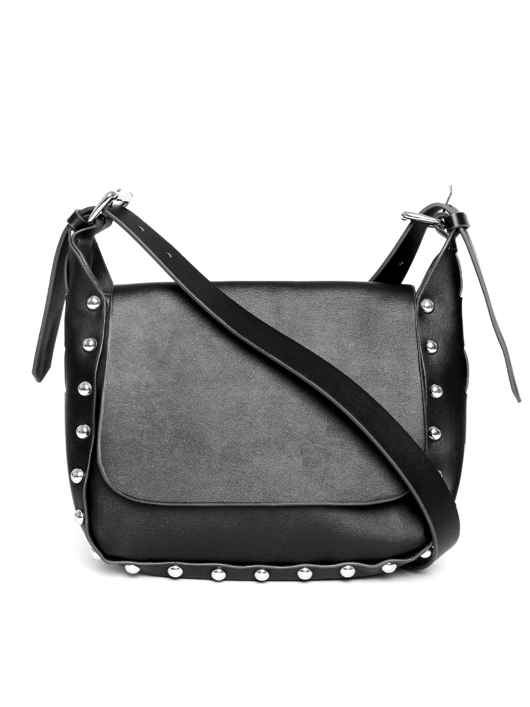Buy MANGO Brown Studded Sling Bag - Handbags for Women | Myntra