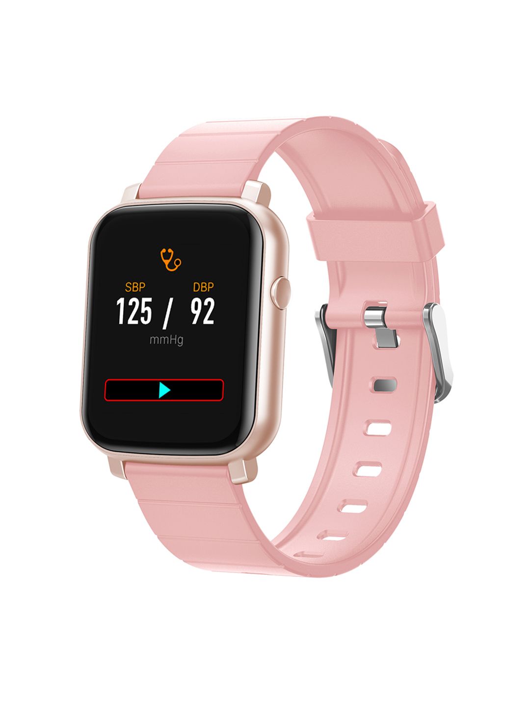French Connection Unisex Black & Pink Touch Screen Smartwatch with HRM & Smart Phone Notification -F1-C Price in India