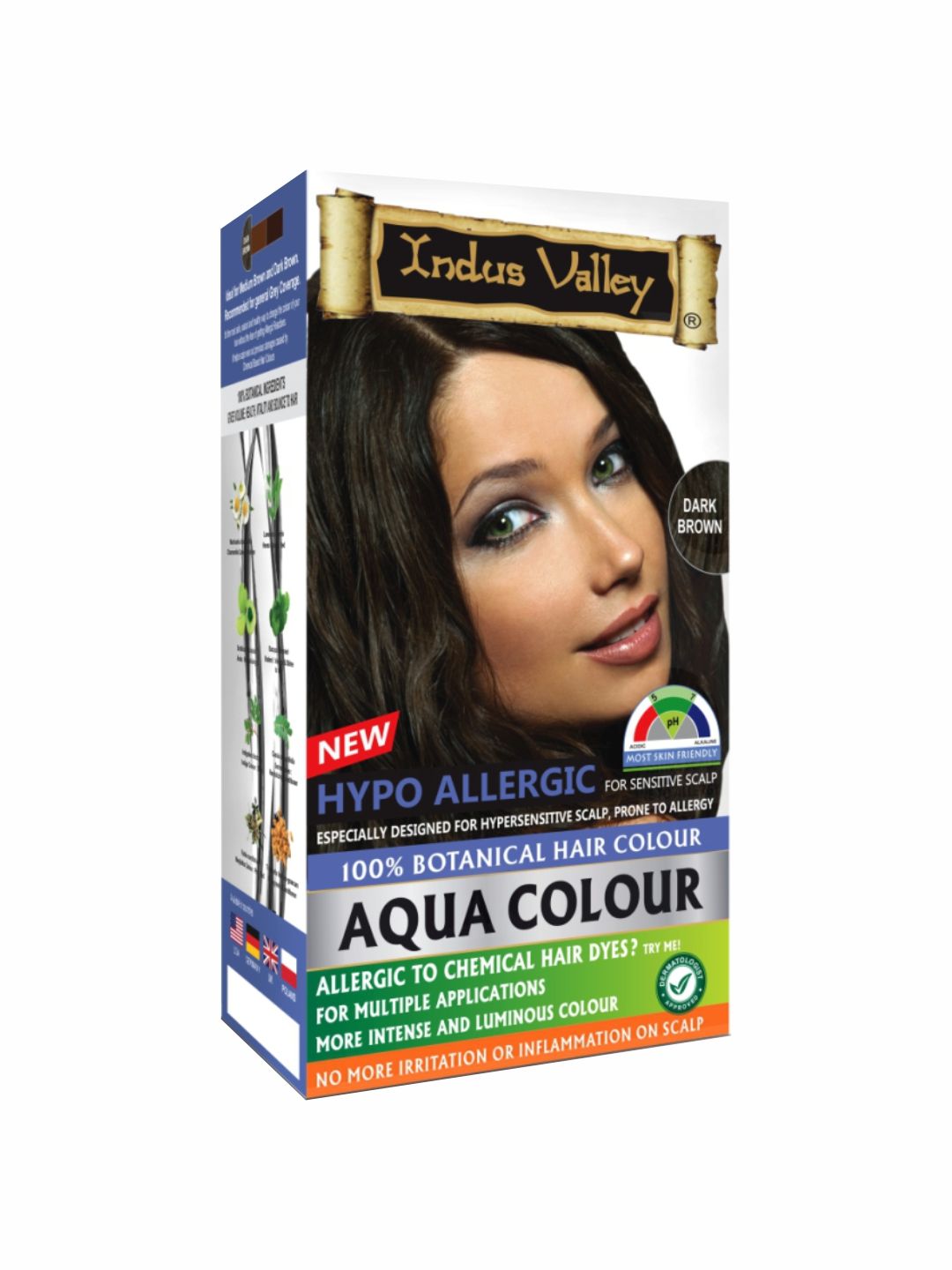 Indus Valley Hypo Allergic Botanical Aqua Hair Colour - Dark Brown Price in India