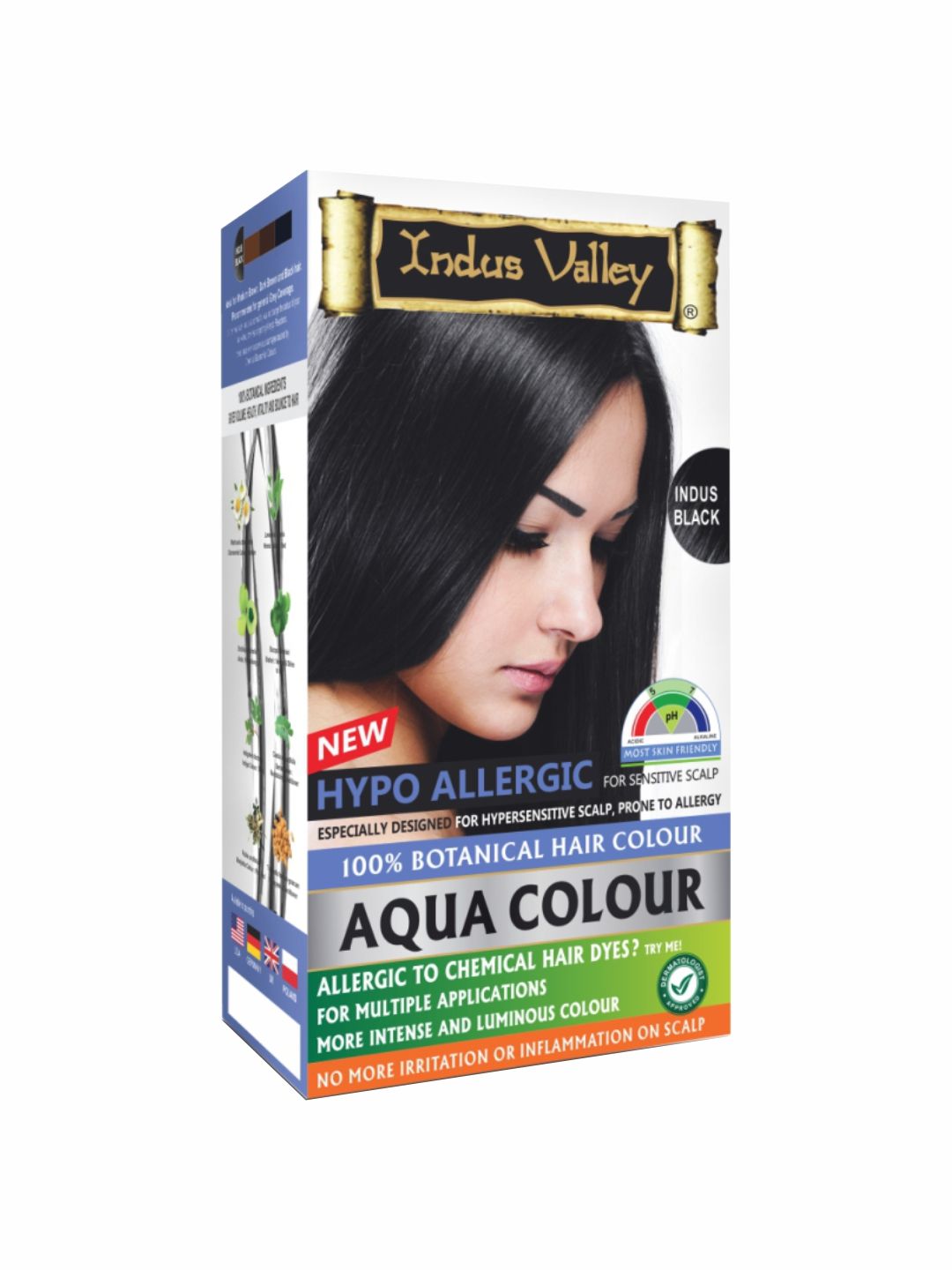Indus Valley Hypo Allergic Aqua Black Hair Colour Price in India