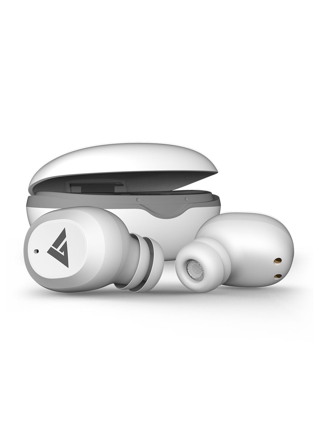 BOULT AUDIO White AirBass Combuds True Wireless Bluetooth Earbuds