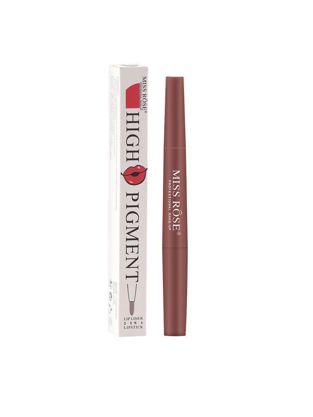 MISS ROSE Brown 2 In 1 Creamy Matte Lipstick Shade No 39  7102-001 39 20 g Price in India