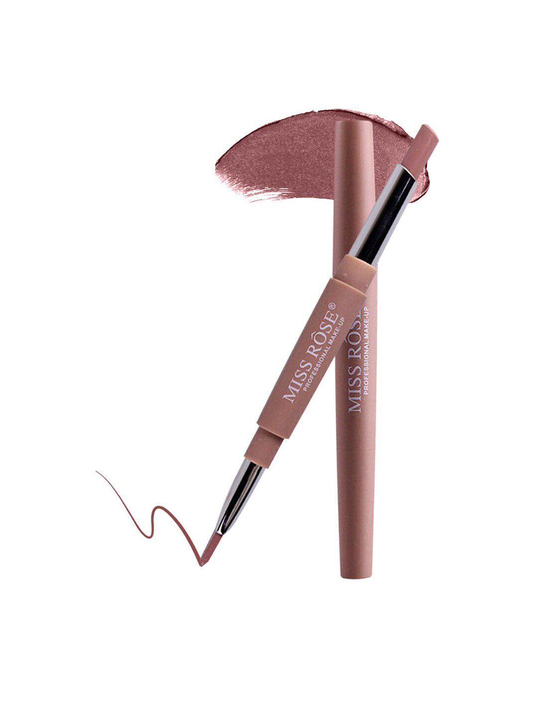 MISS ROSE 06 Nude-Coloured Creamy Matte Lipstick & Liner 20g Price in India