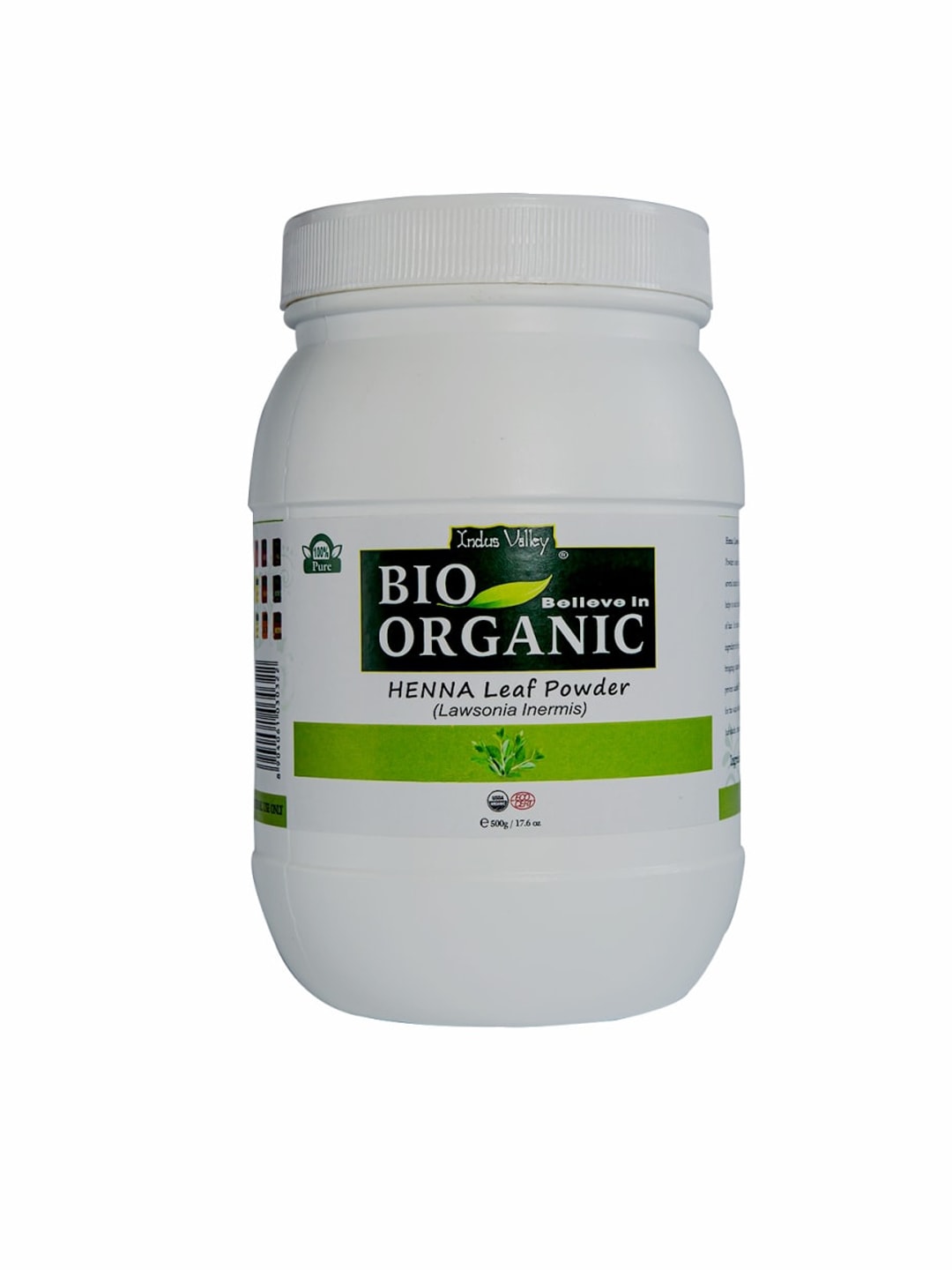Indus Valley Unisex Bio Organic Henna Leaf Powder Jar 500g Price in India