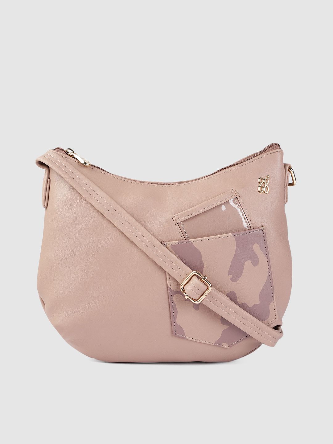 Baggit Pink Solid LXE MATY E ASHLYN Sling Bag Price in India