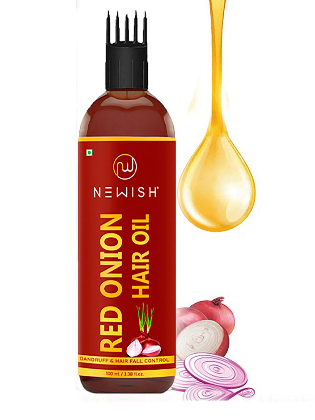 NEWISH Onion Hair Oil for Hair Growth & Hair Fall Control - 100 ml Price in India