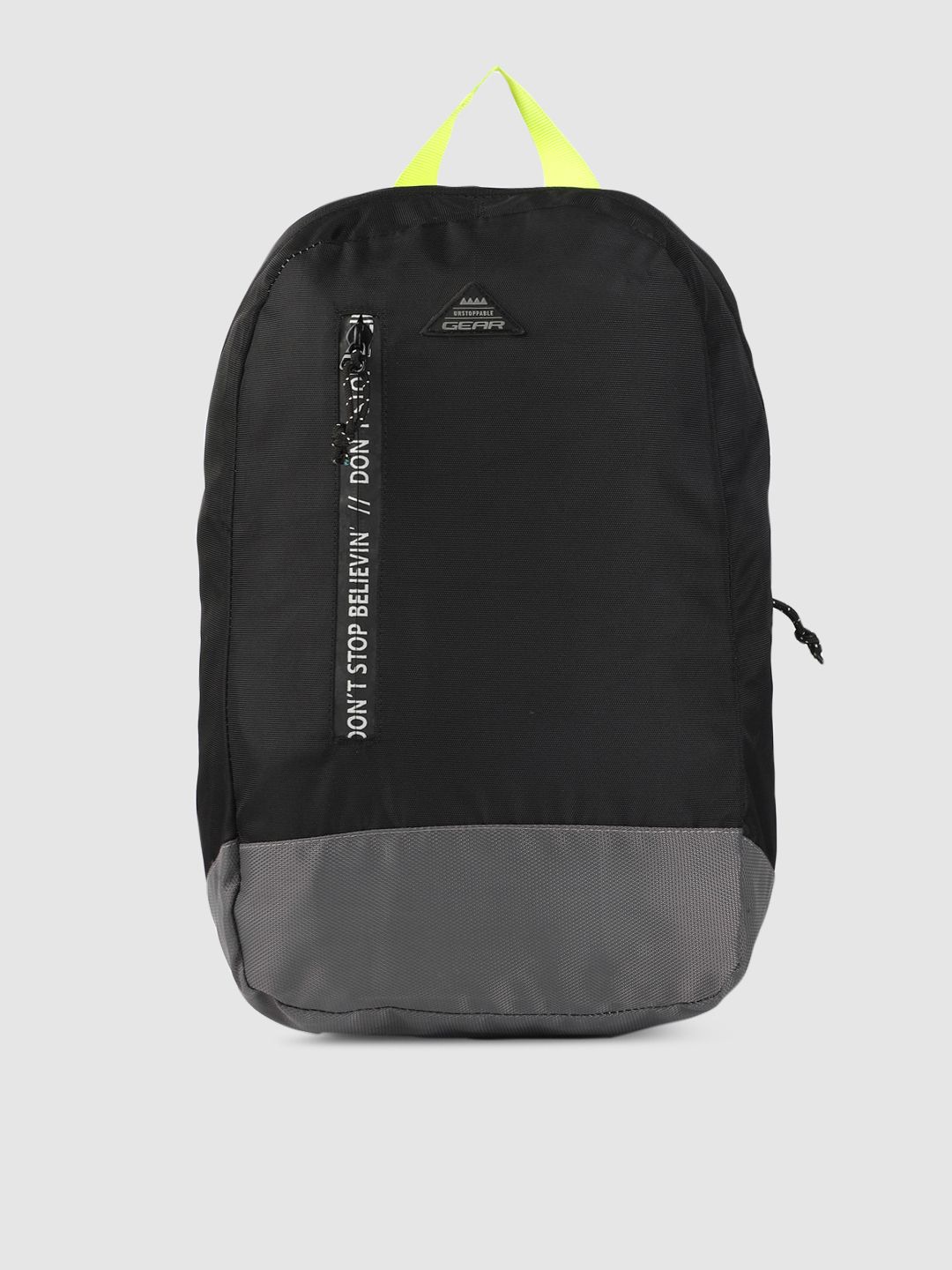 Gear Unisex Black & Grey Colourblocked Superior Backpack Price in India