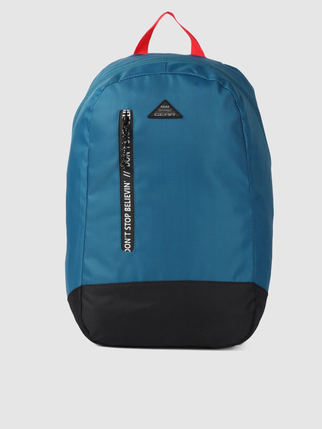 Gear Unisex Blue & Black Colourblocked Superior Backpack Price in India