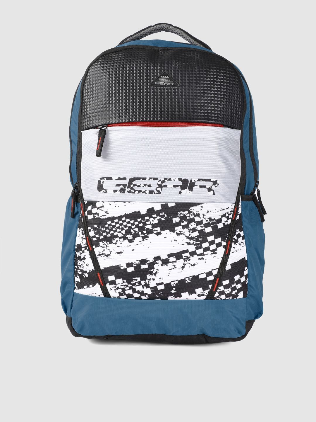 Gear Unisex Black & White Graphic SCHOOL 04 Backpack Price in India