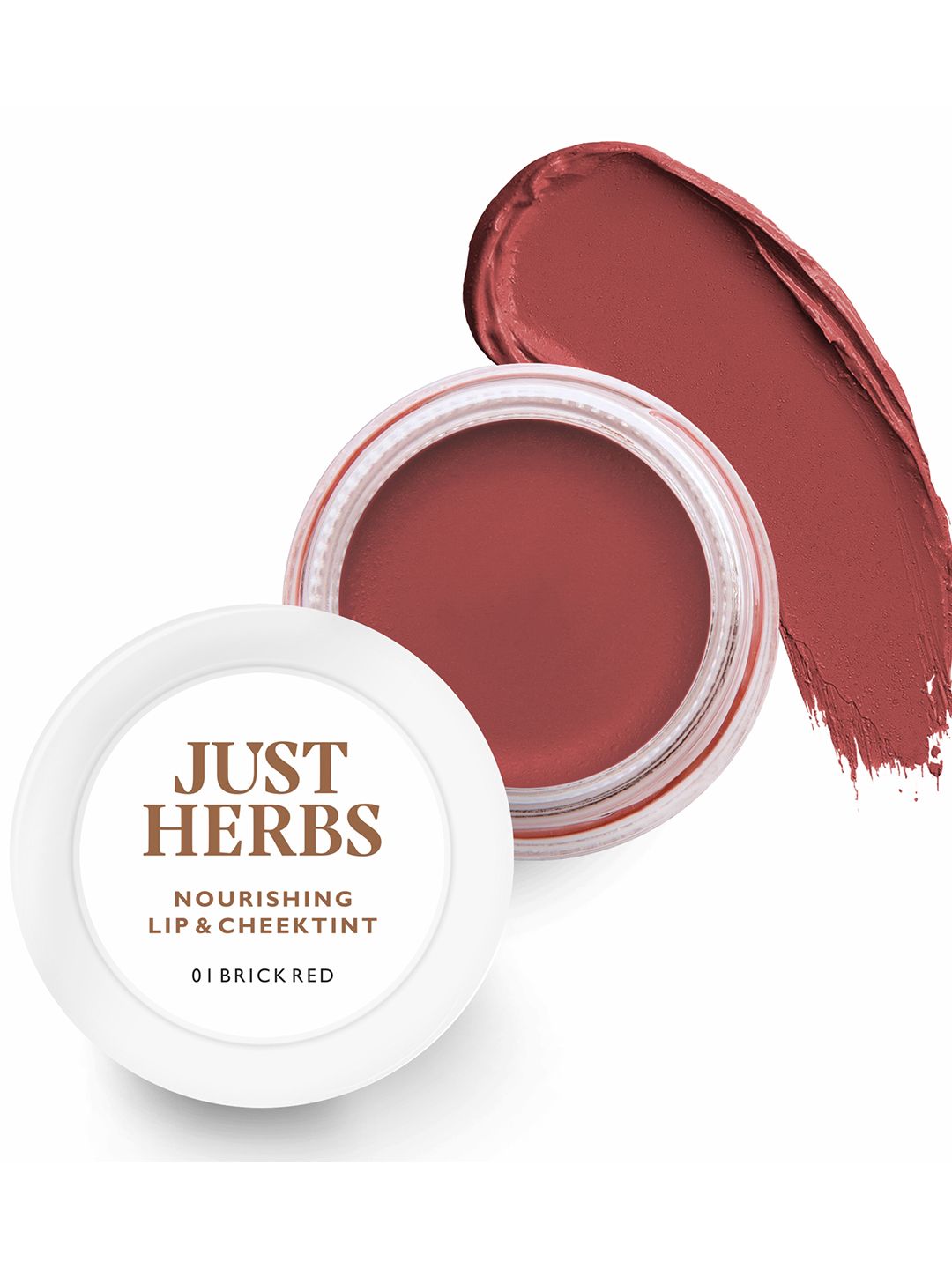 Just Herbs Lip and Cheek Tint and blush - 01 Brick Red 4 g Price in India