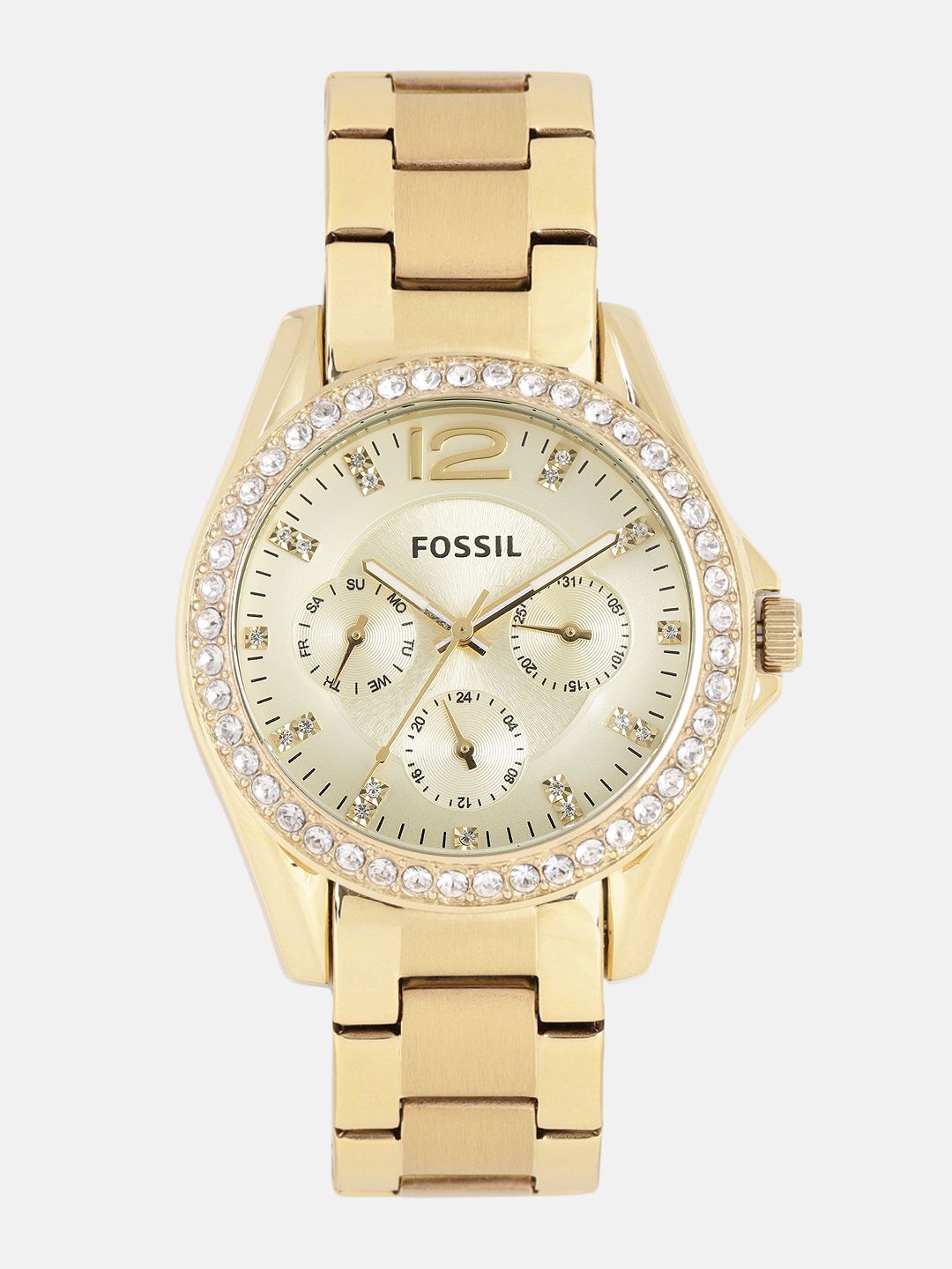 Fossil Women Gold-Toned Analogue Watch ES3203 Price in India