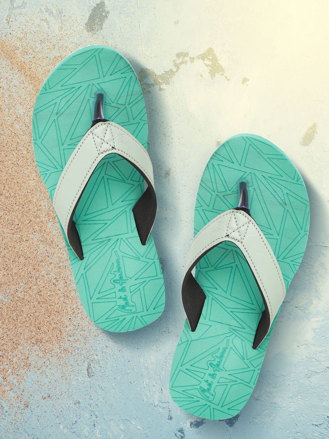 Mast & Harbour Women Green Thong Flip-Flops Price in India