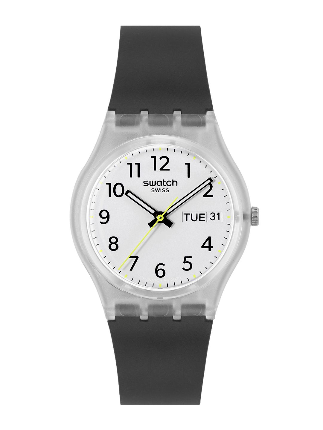 Swatch Unisex White Analogue Shock & Water Resistant Watch GE726 Price in India