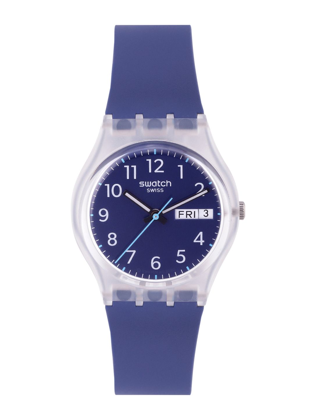 Swatch Unisex Blue Shock-Resistant Water Resistant Analogue Watch GE725 Price in India