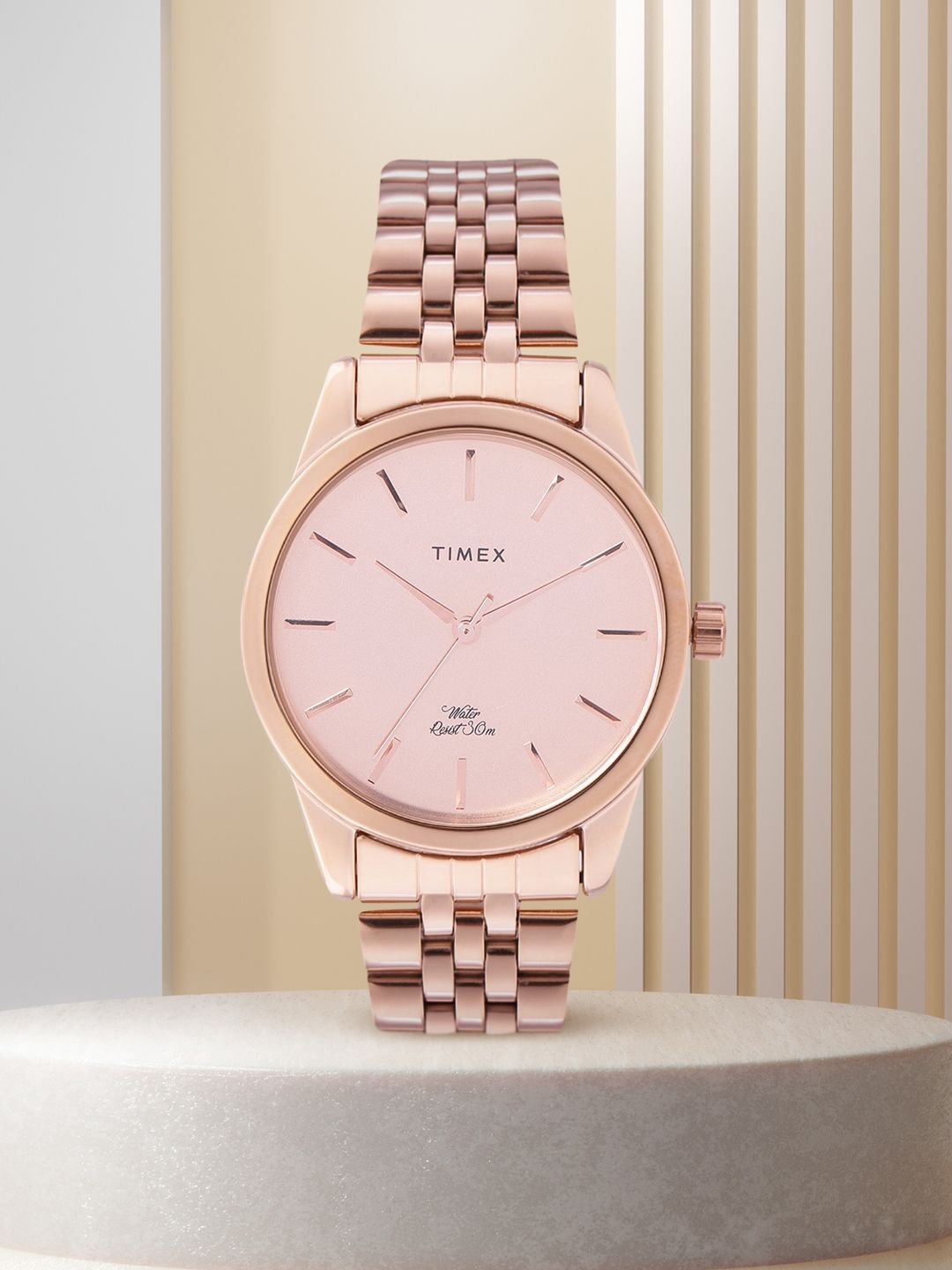 Timex Women Rose Gold-Toned Analogue Watch - TWEL13102 Price in India
