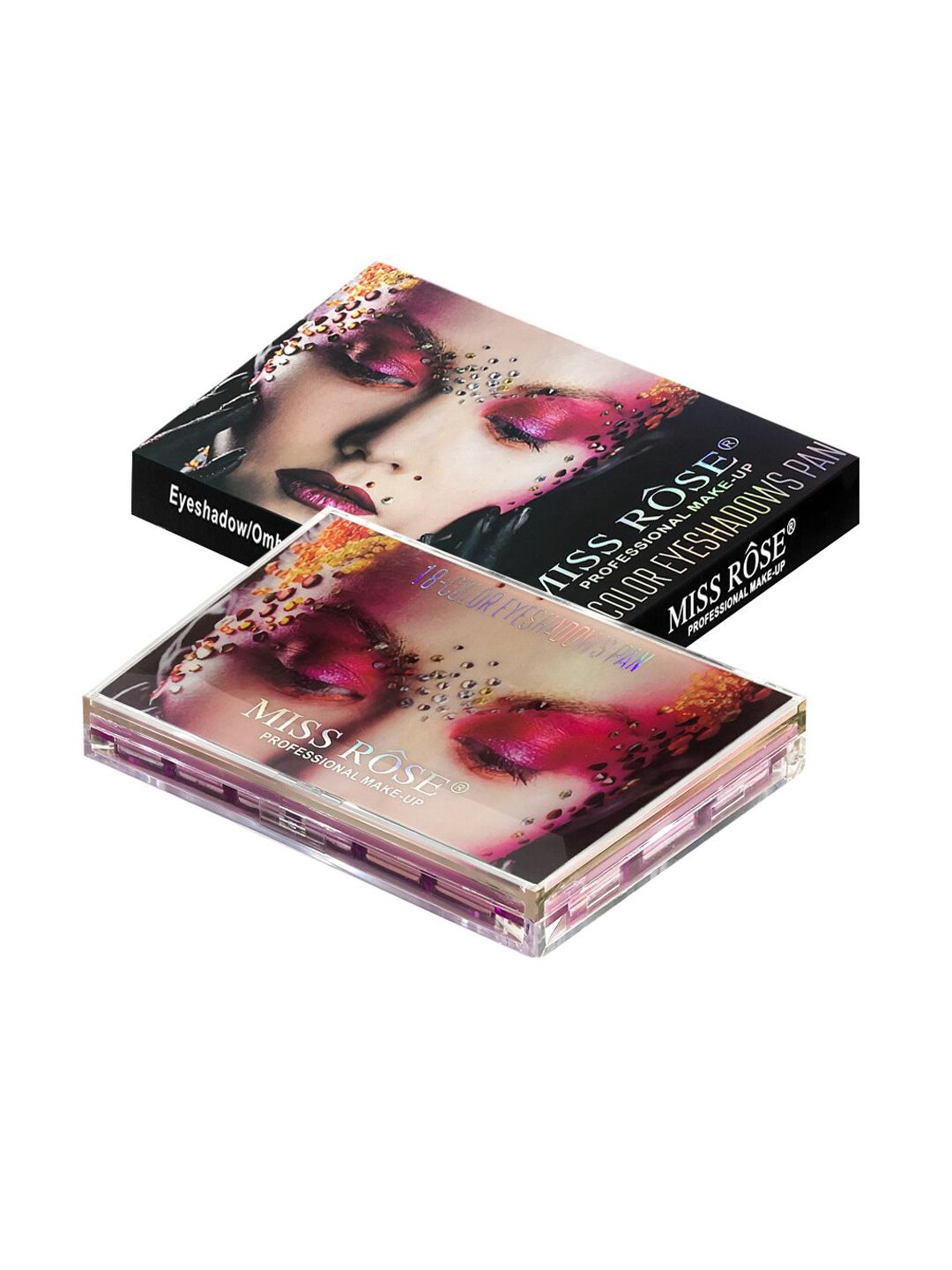 MISS ROSE 18 Color Matte & Glitter Highly Pigmented Eyeshadow Palette 30 gm Price in India
