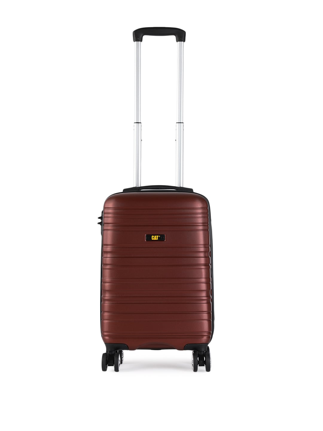 CAT Brown COCOON Textured Hard Side Cabin Trolley Suitcase Price in India