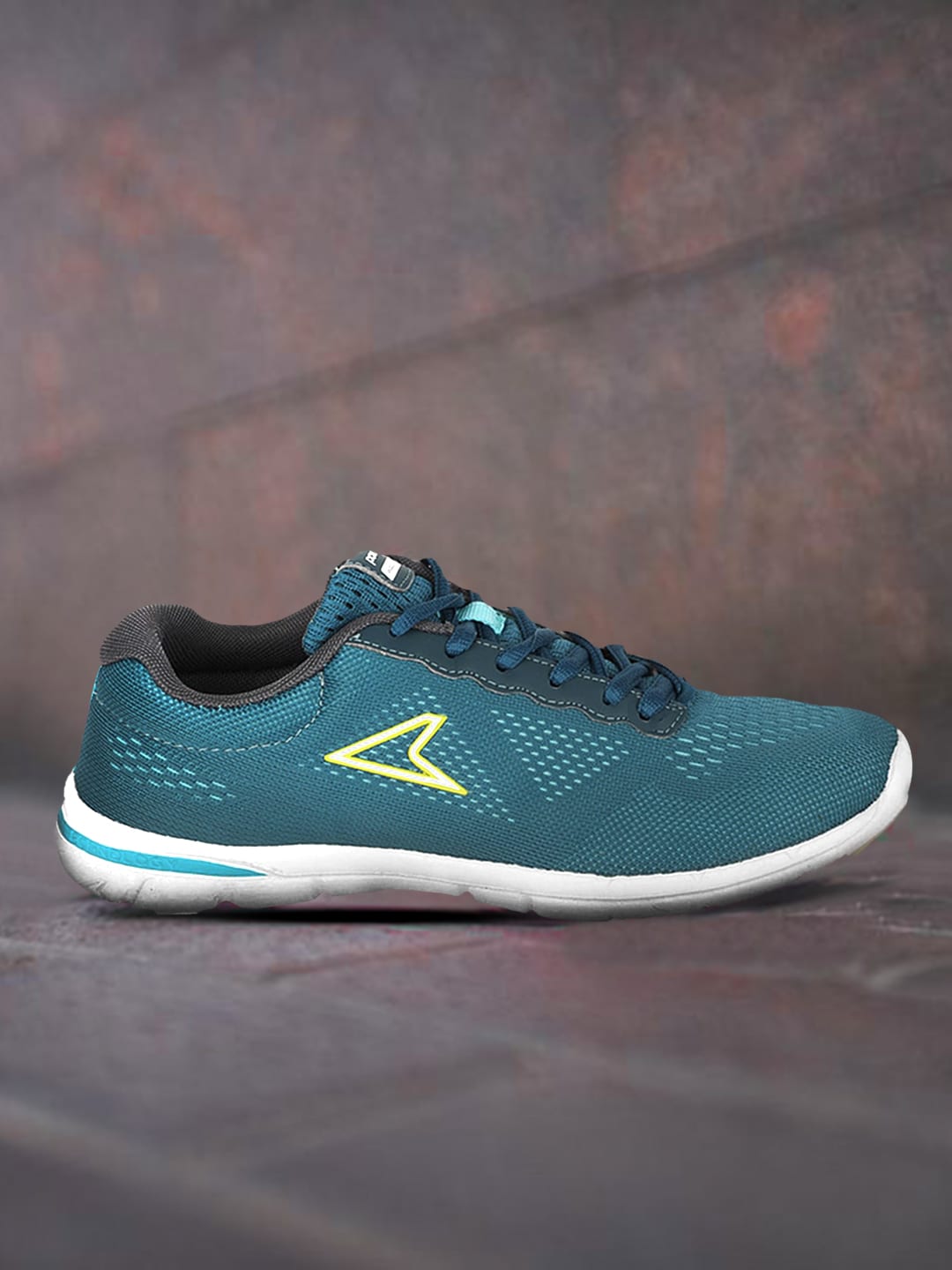 Power Women Teal Textile Walking Shoes Price in India