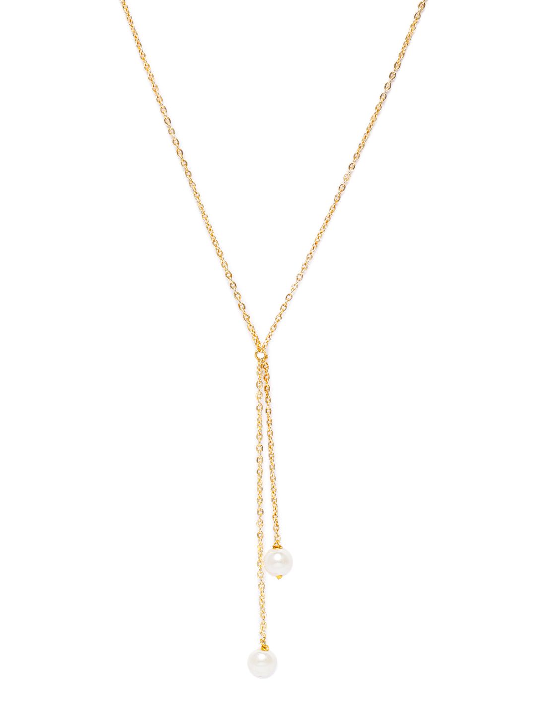 Zaveri Pearls Gold-Plated Contemporary Pearl Necklace Price in India