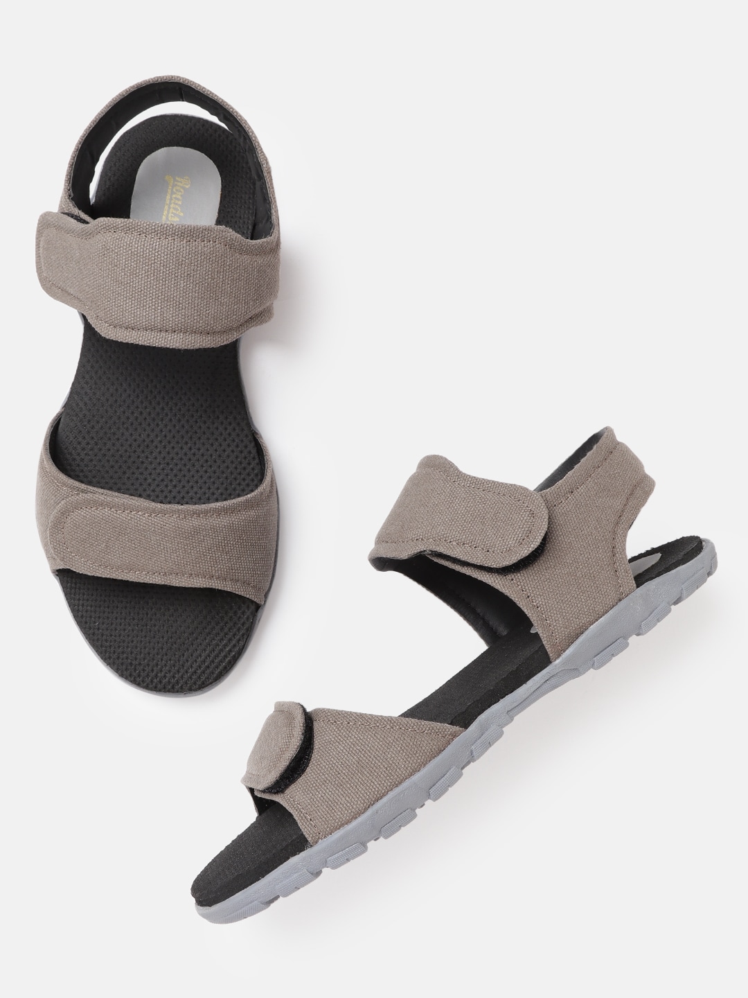 Roadster Women Taupe Solid Sports Sandals Price in India