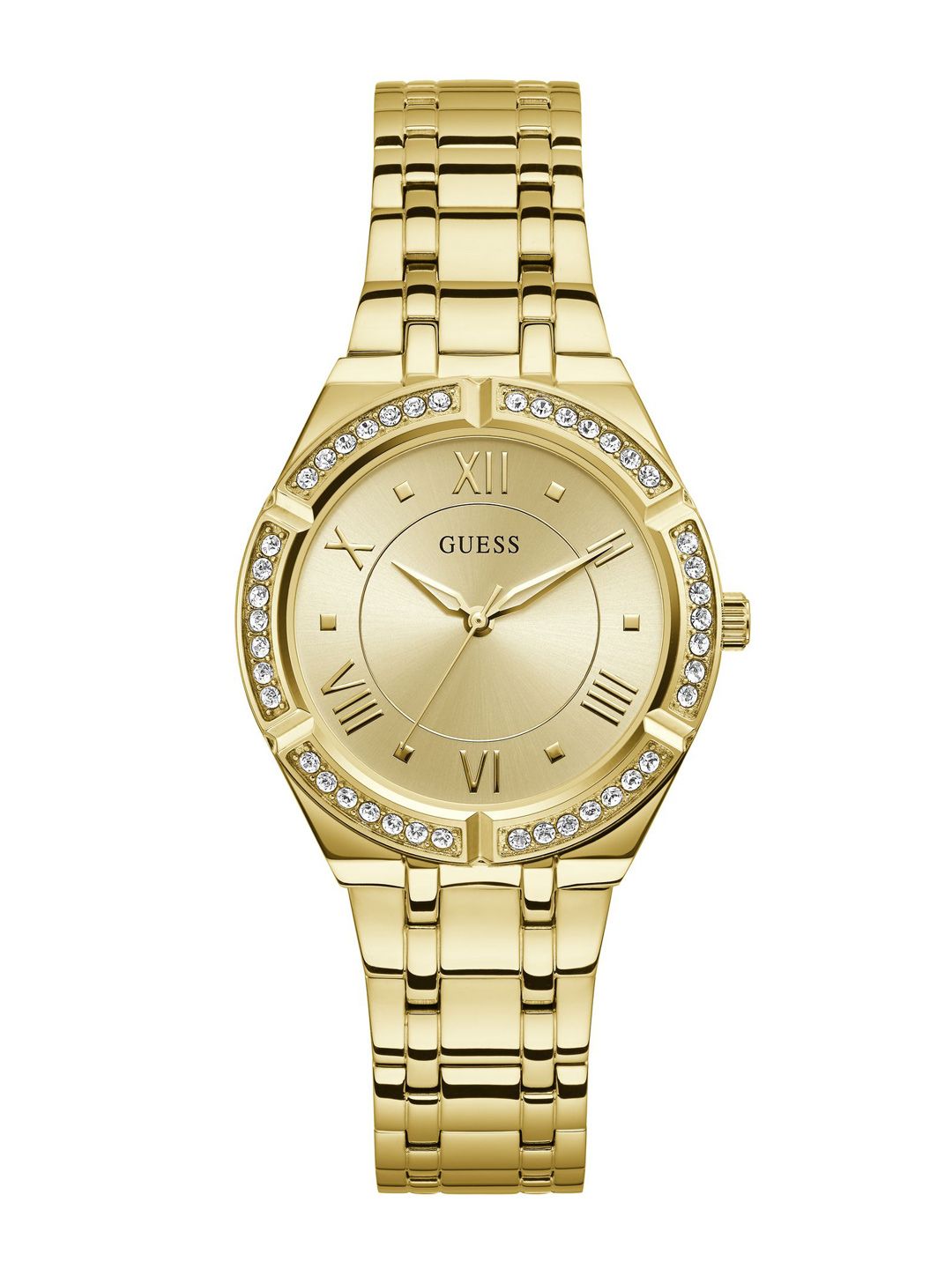 GUESS GUESS Round 36mm Champagne Dial Analog Women Watch - GW0033L2