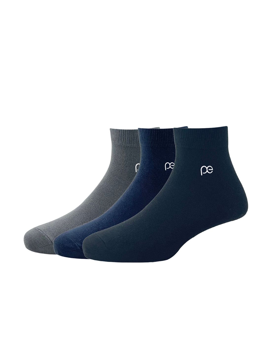 Peter England Men Pack Of 3 Solid Above Ankle Socks