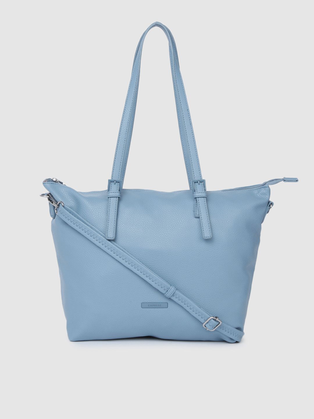 Caprese Women Blue Solid Shoulder Bag Price in India