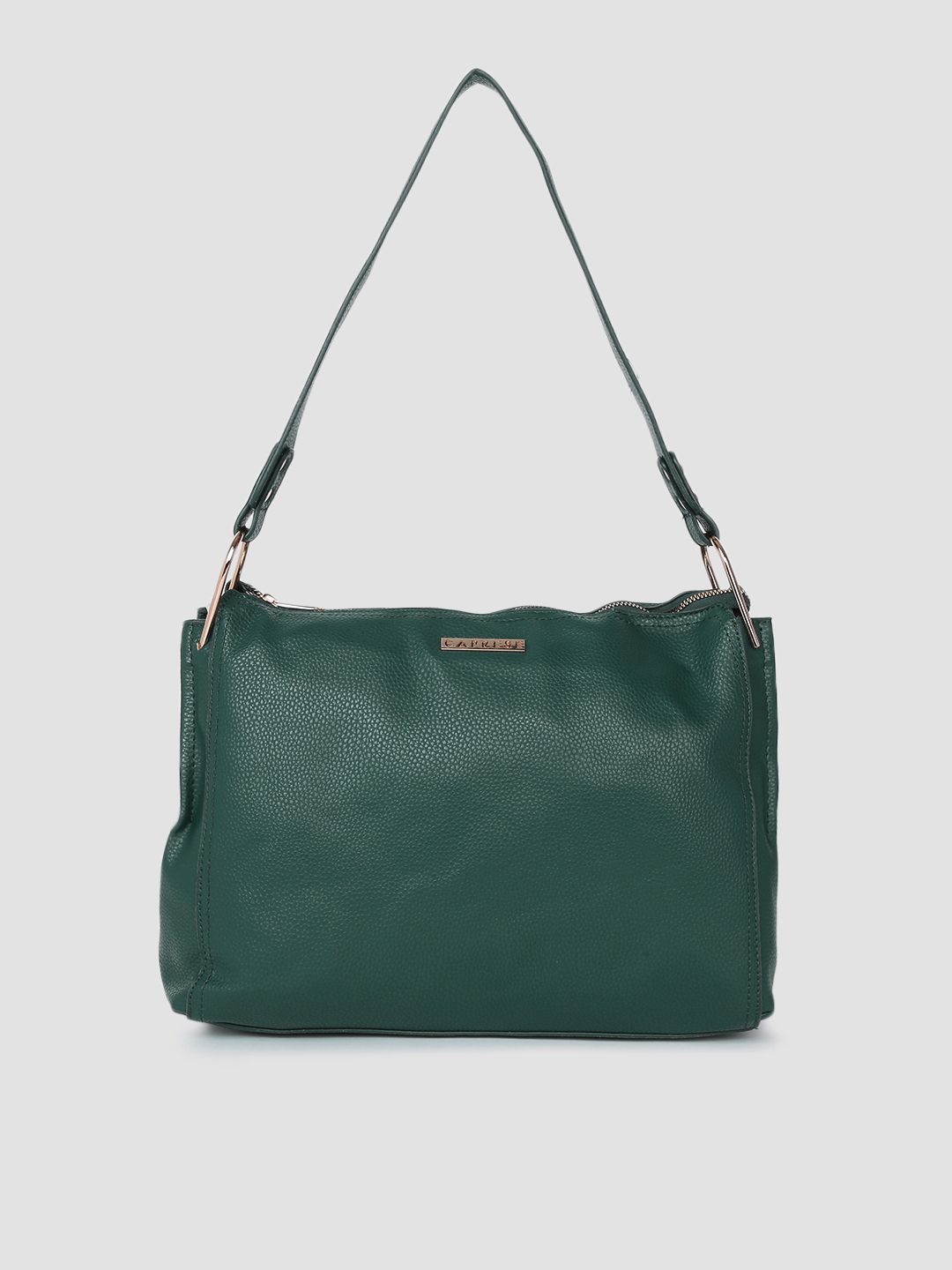 Caprese Forest Green Leather Hobo Bag Price in India