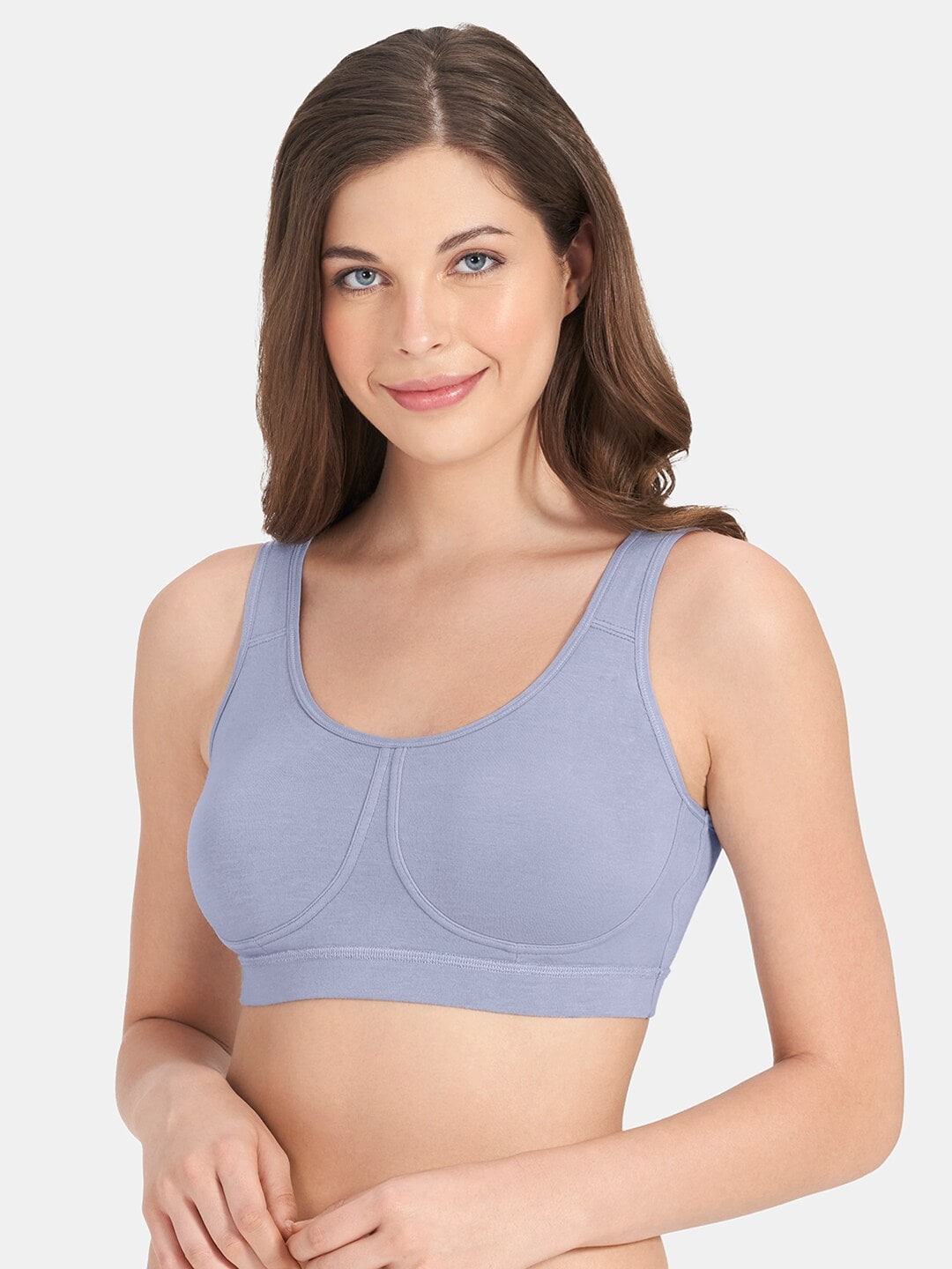 Amante Blue Solid Non-Padded Non-Wired Full Coverage Sleep Bra - BRA78901 Price in India