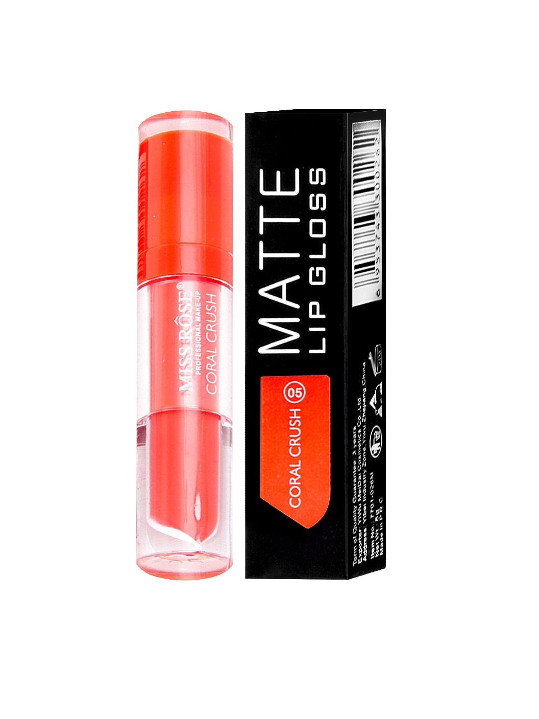 MISS ROSE Matte Lip Gloss Coral Crush Price in India