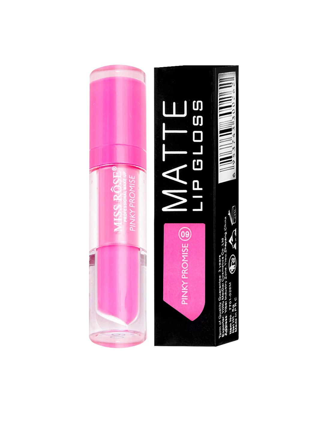 MISS ROSE Matte LipGloss Pinky Promise 7701-026M 09 20 gm Price in India
