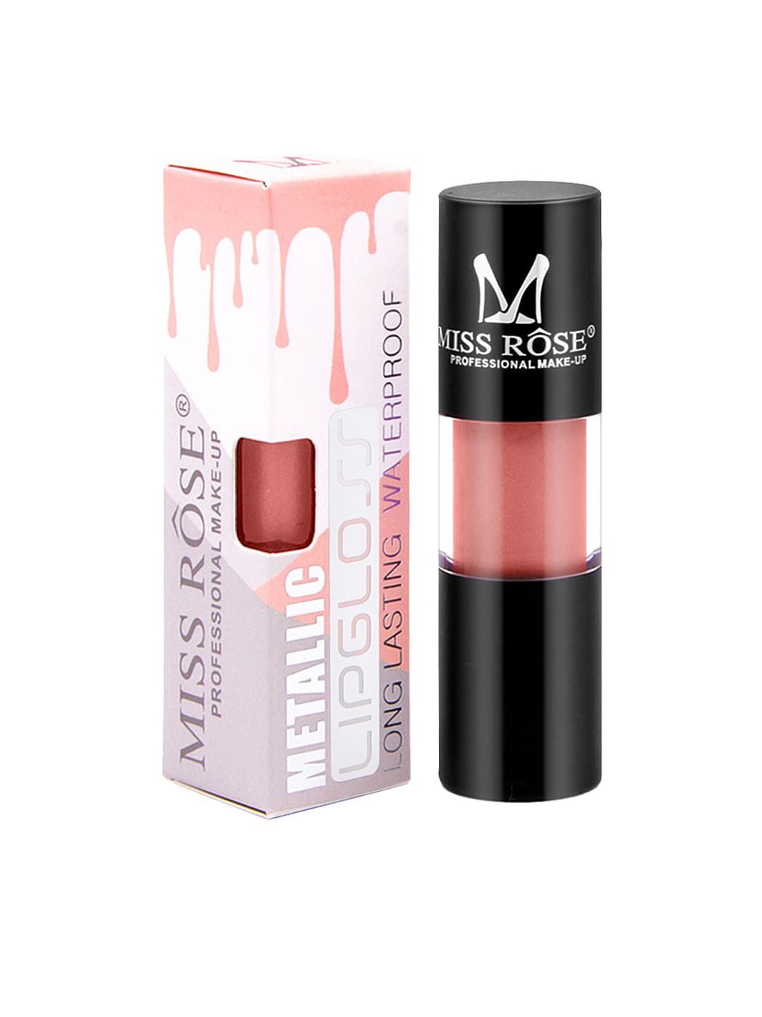 MISS ROSE Metallic Liquid LipGloss Peach 32 - 20 g Price in India