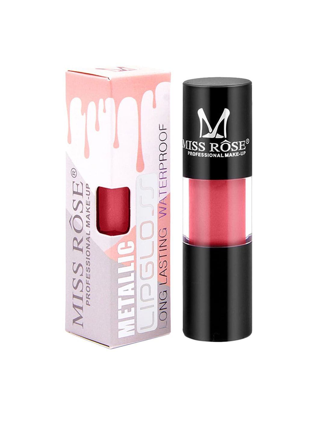 MISS ROSE Metallic Liquid LipGloss Red 30 - 20 g Price in India