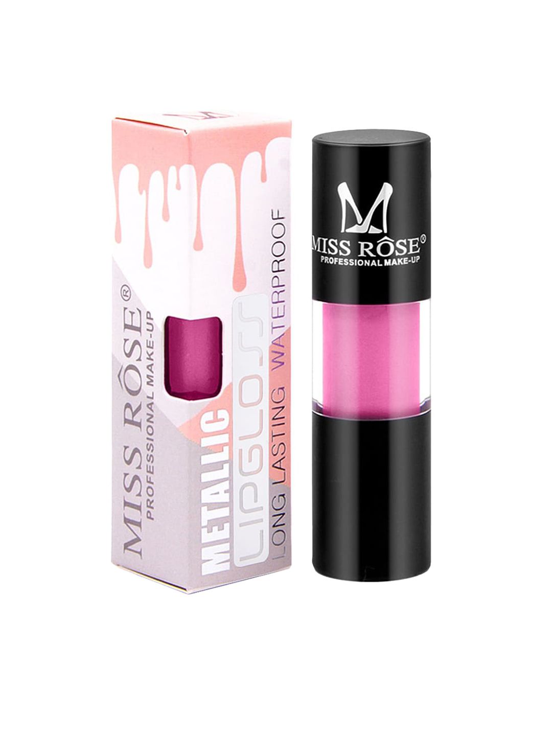 MISS ROSE Metallic Liquid LipGloss Pink 26 - 20 g Price in India