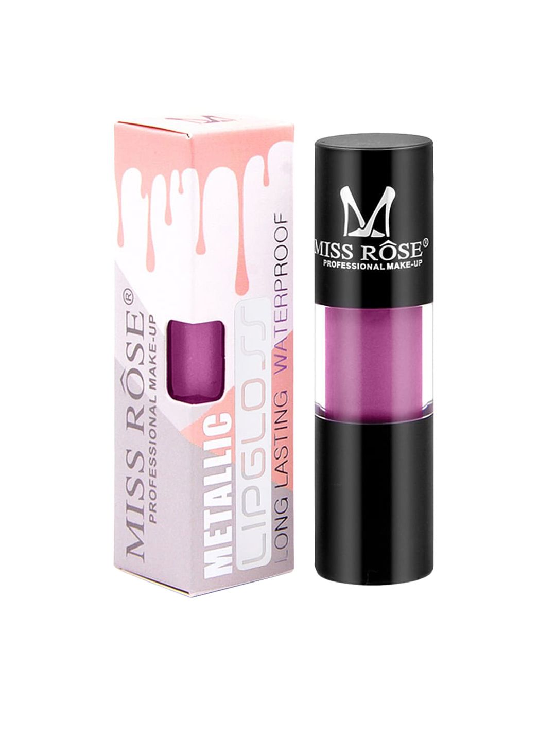 MISS ROSE Metallic Liquid LipGloss Purple 33 - 20 g Price in India