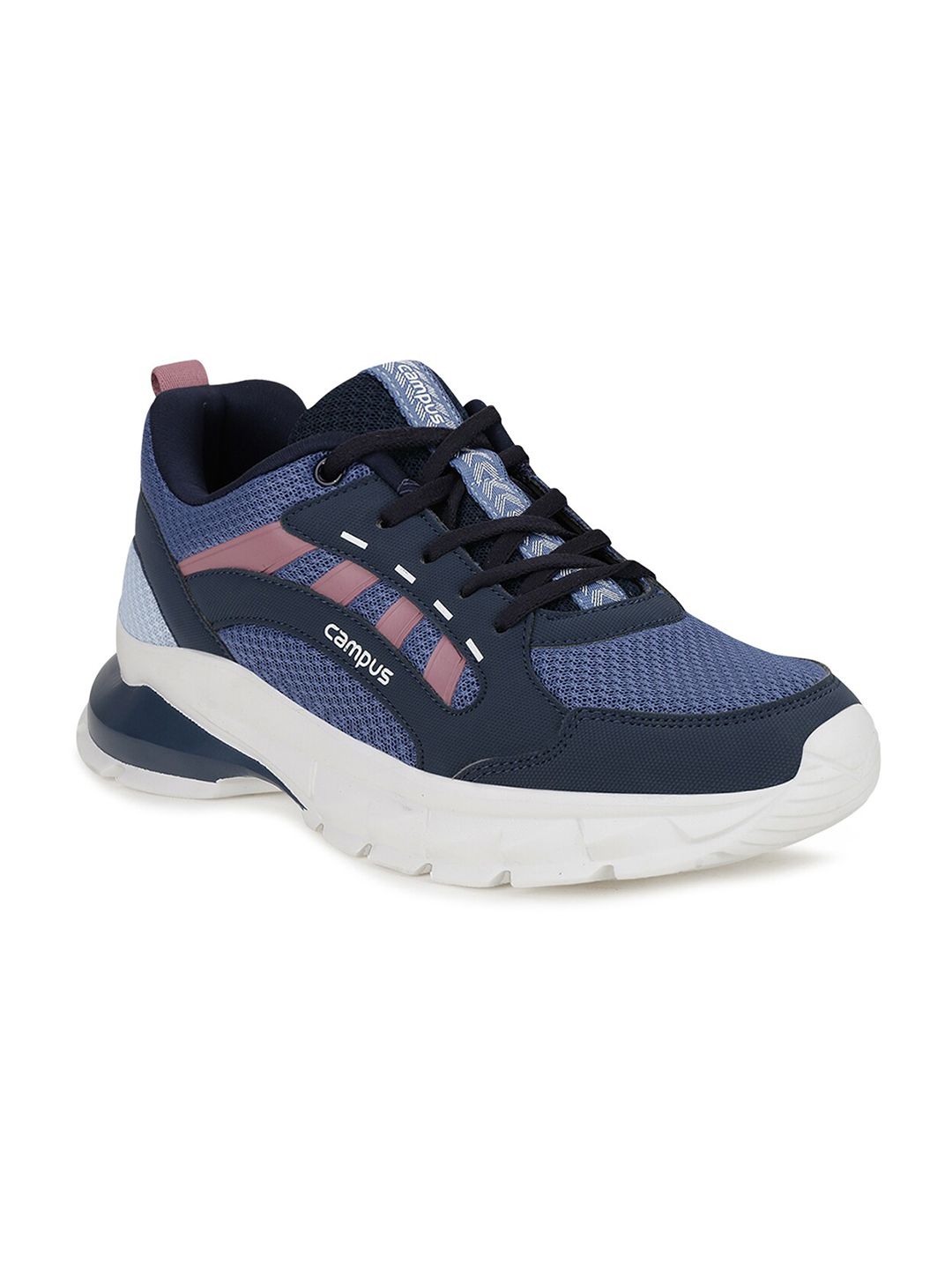 Campus Women Navy Blue Mesh Running Shoes Price in India