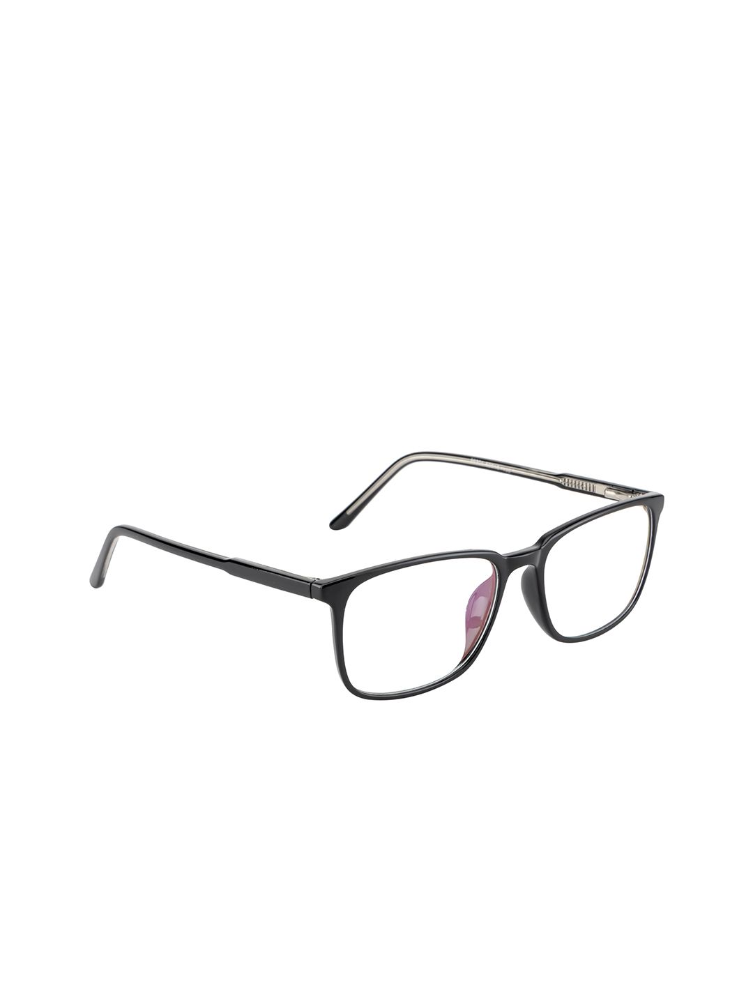 Ted Smith Unisex Black Solid Full Rim Rectangle Frames TS-86301_BLK Price in India